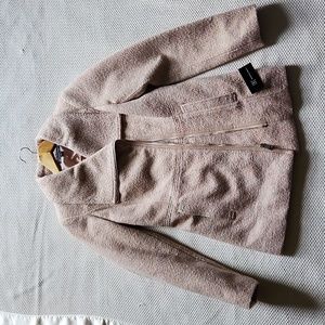 INC assymetrical blush coat M